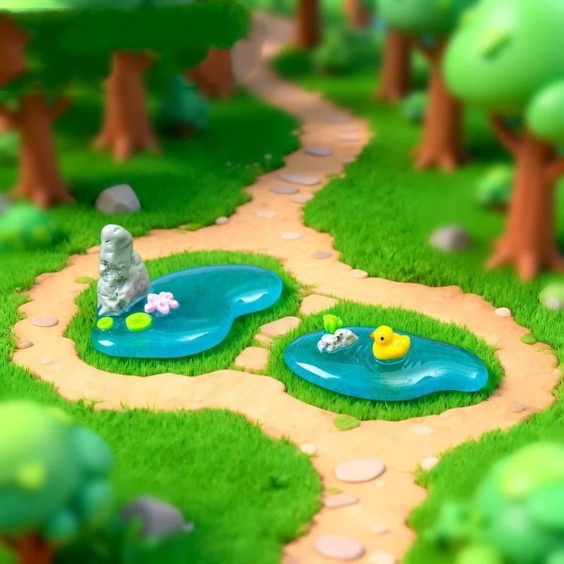 Mini Resin Pond Ornaments With - đánh giá và giá Bonsai Garden With Koi Pond