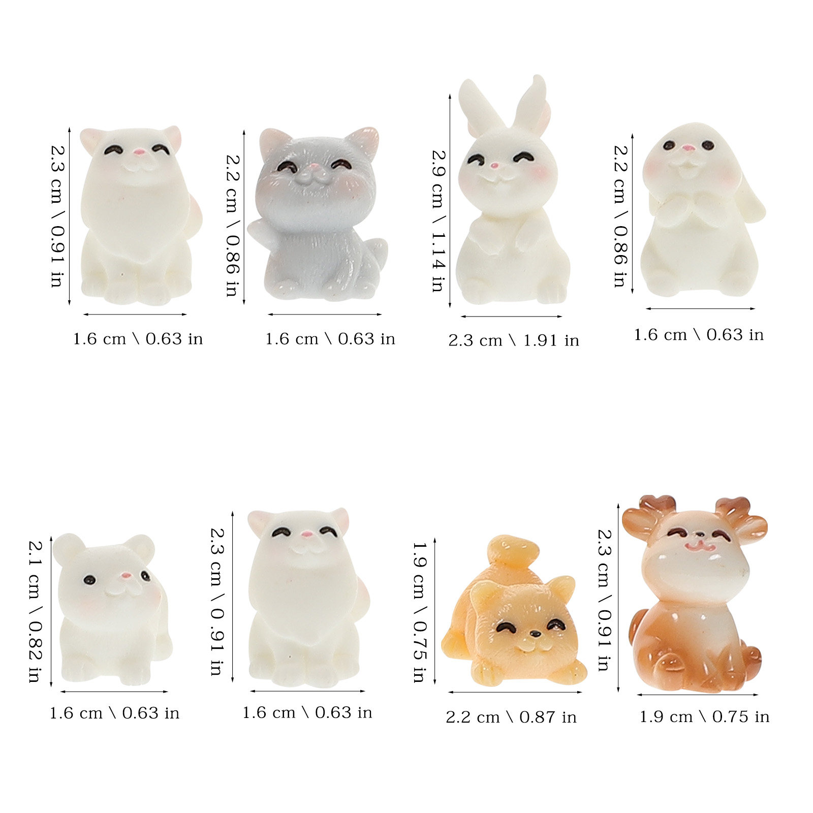 11Pcs Mini Animal Resin Orname - đánh giá và giá Bonsai Garden Landscape Design